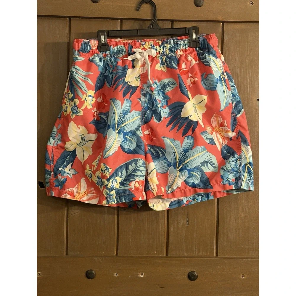 Kanu Surf Men's XXL Swim Trunks Floral Pockets Quick Dry UPF‎ 50+ Tropical Beach